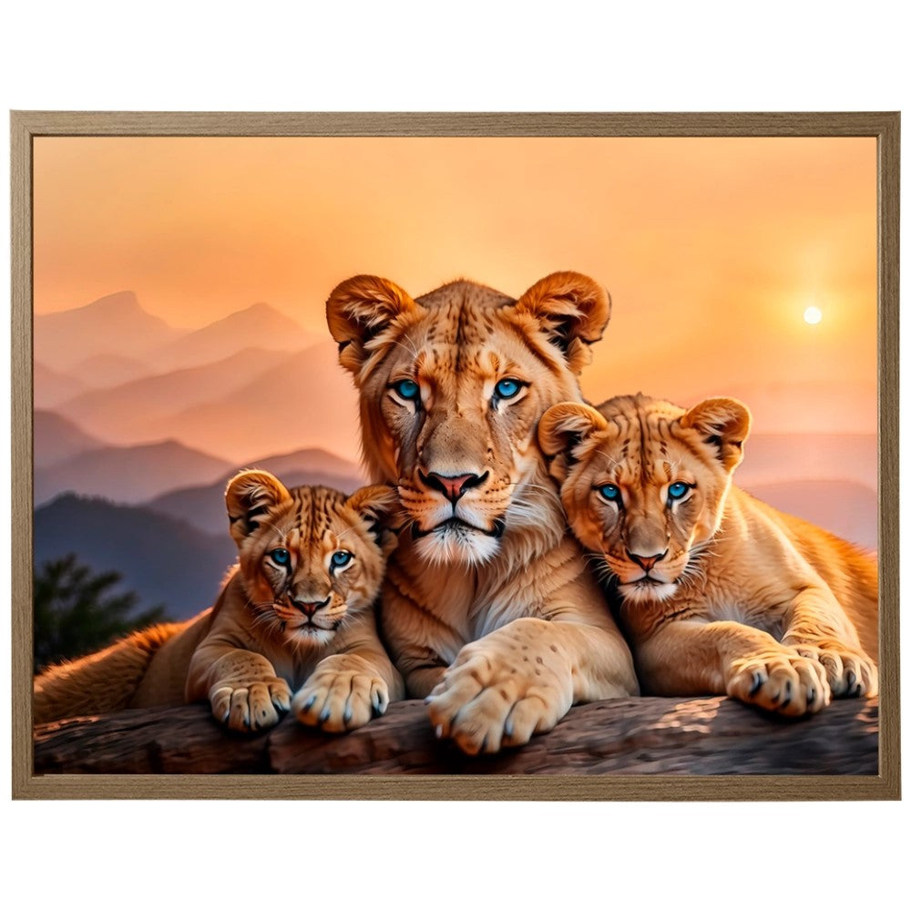 Quadro Leão Força Materna