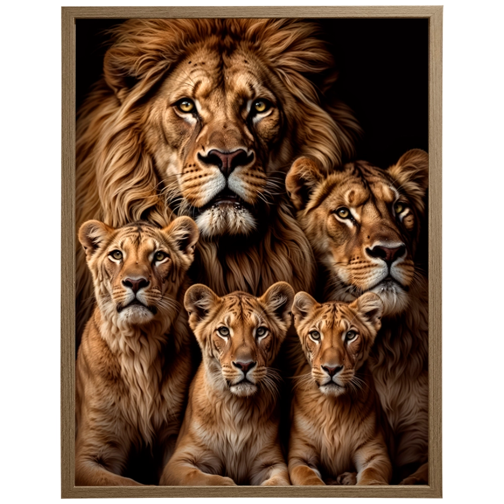 Quadro Leão Reino de Amor