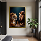 Quadro Leão Reis da Selva