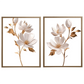Kit 2 Quadros: Duo Floral Dourado