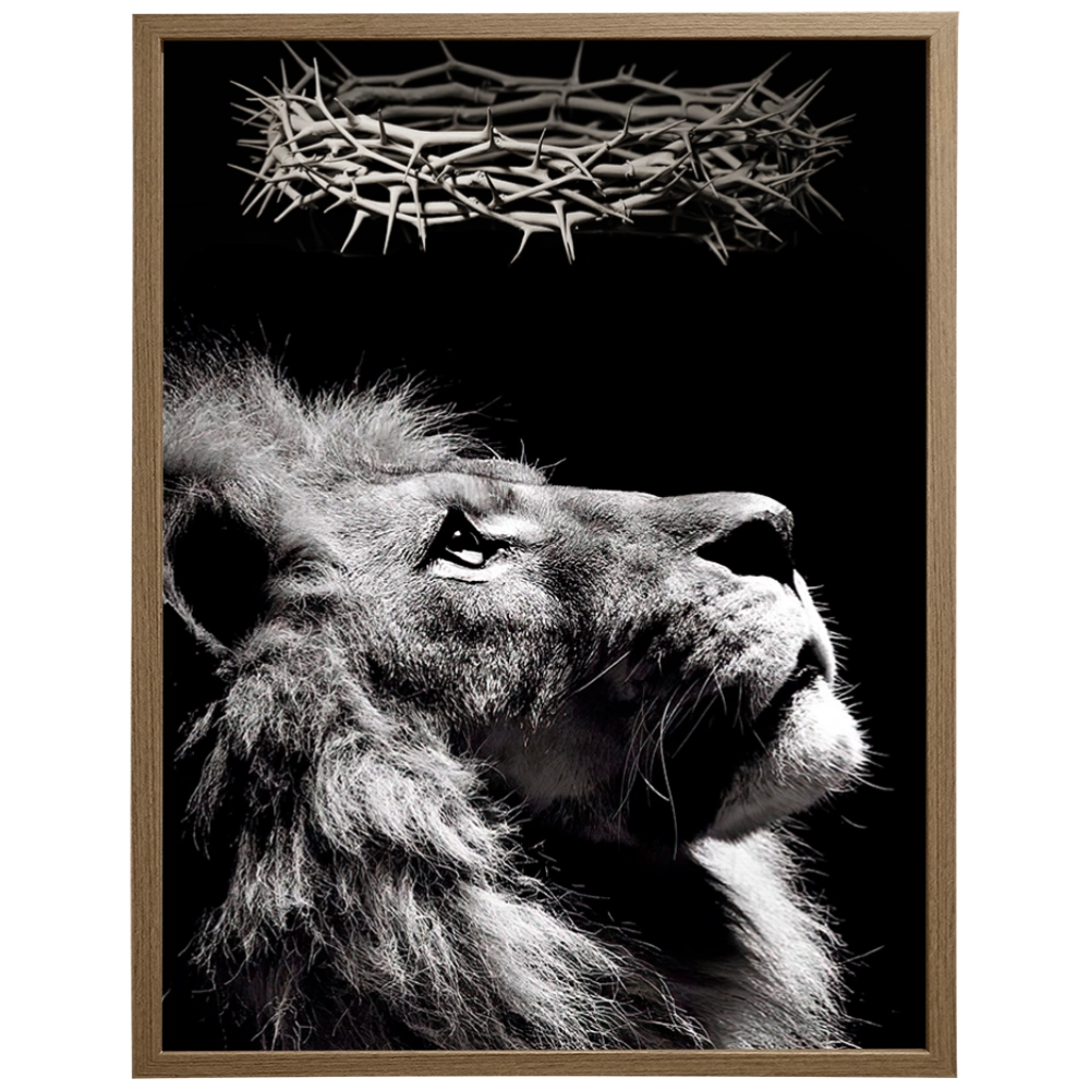 Quadro Leão Conexão Divina