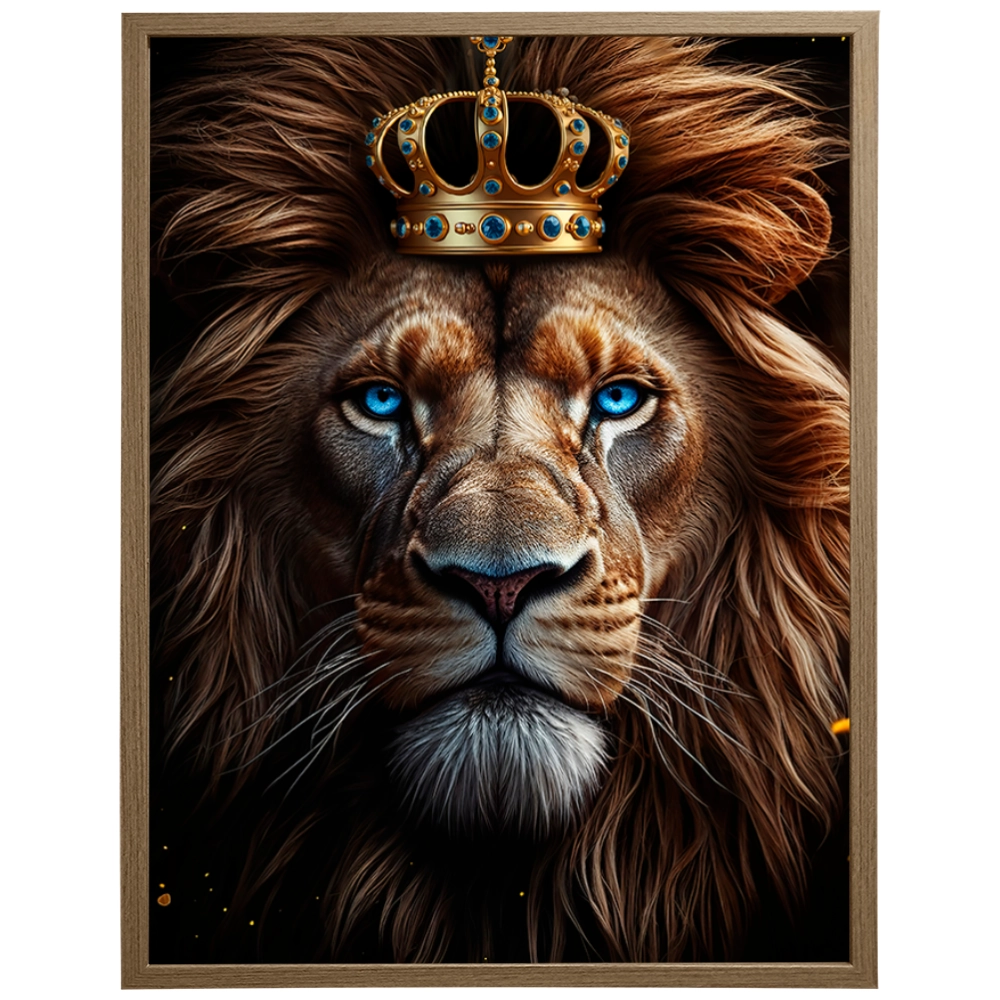 Quadro Leão Majestade Indomável