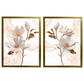 Kit 2 Quadros: Floral Elegância Fluida