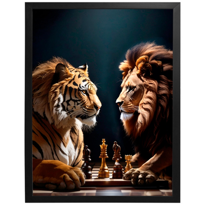 Quadro Leão Reis da Selva