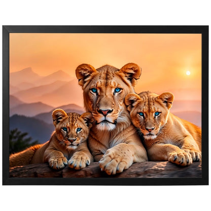 Quadro Leão Força Materna