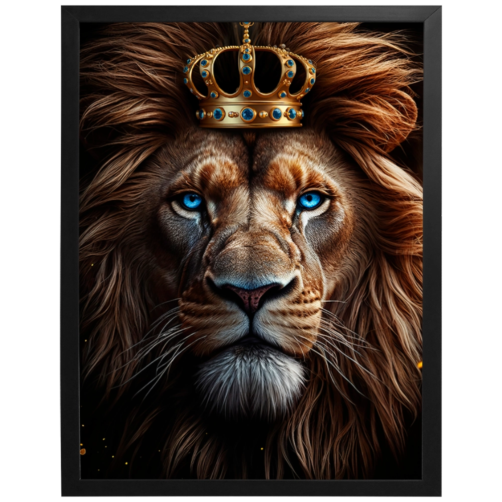 Quadro Leão Majestade Indomável