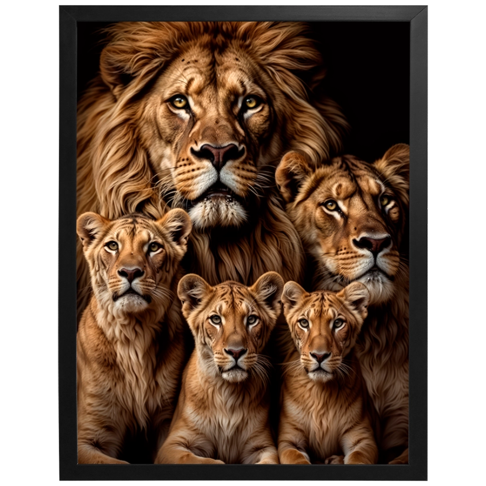 Quadro Leão Reino de Amor