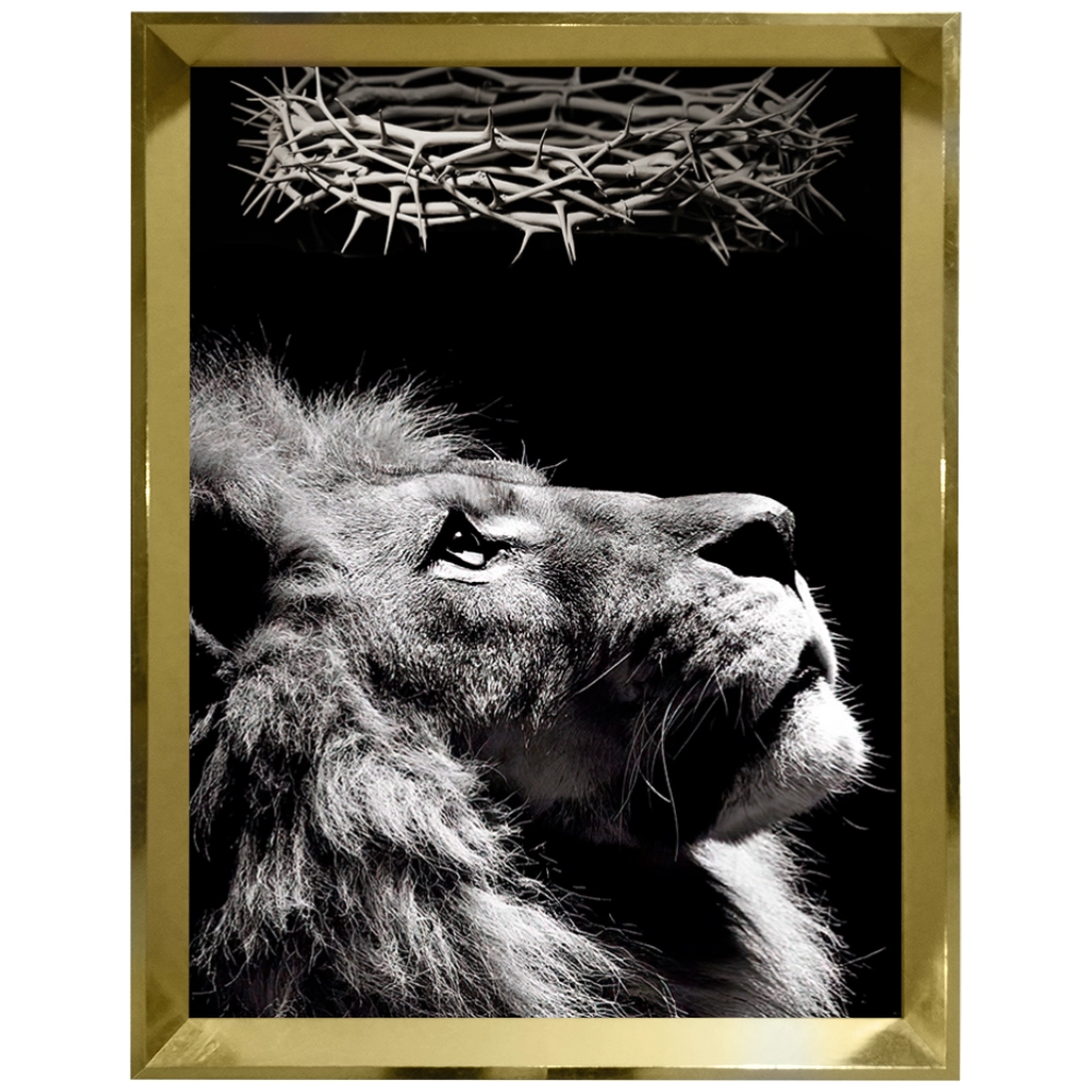 Quadro Leão Conexão Divina