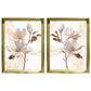 Kit 2 Quadros: Floral Elegância Fluida