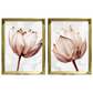 Kit 2 Quadros: Floral Rosa Sublime
