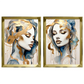 Kit 2 Quadros: Serenidade Dourada