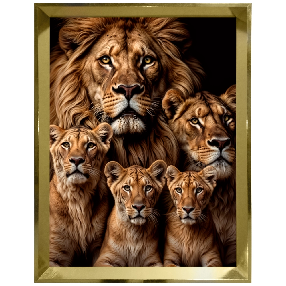 Quadro Leão Reino de Amor