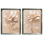 Kit 2 Quadros: Floral Elegância Dourado