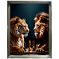 Quadro Leão Reis da Selva