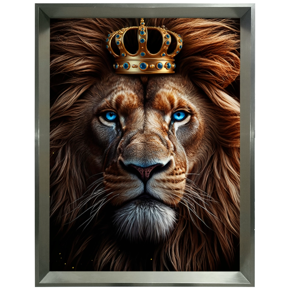 Quadro Leão Majestade Indomável