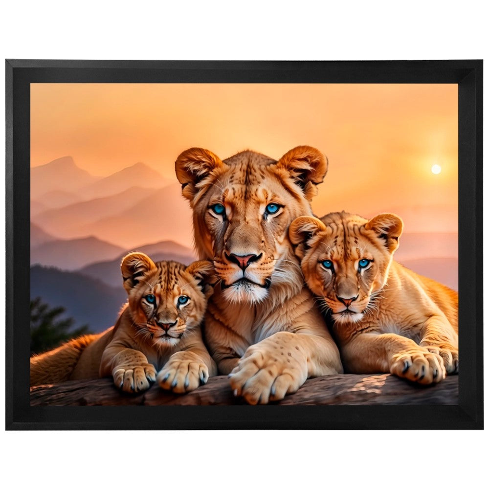 Quadro Leão Força Materna