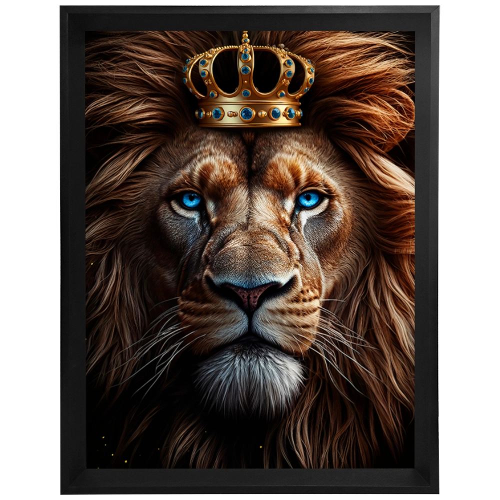 Quadro Leão Majestade Indomável