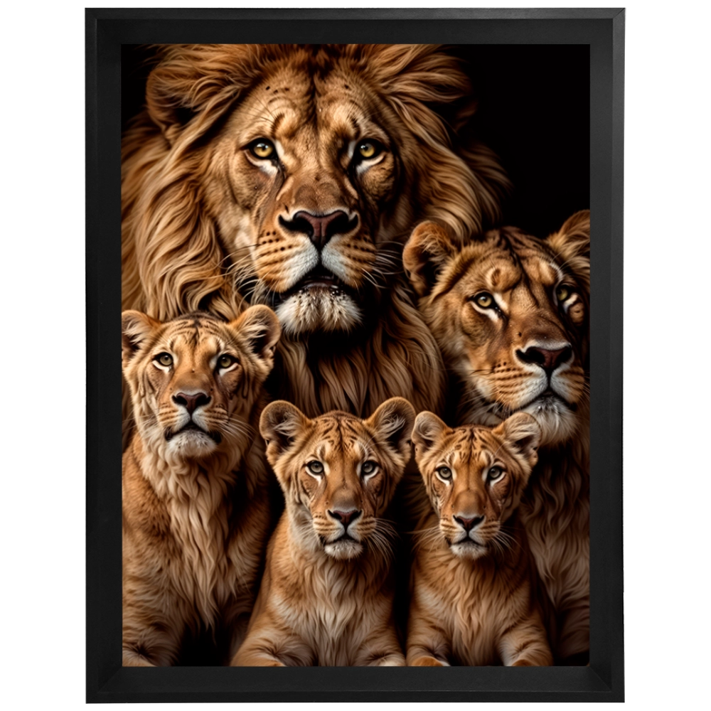 Quadro Leão Reino de Amor