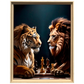 Quadro Leão Reis da Selva