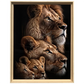 Quadro Leão Família Real