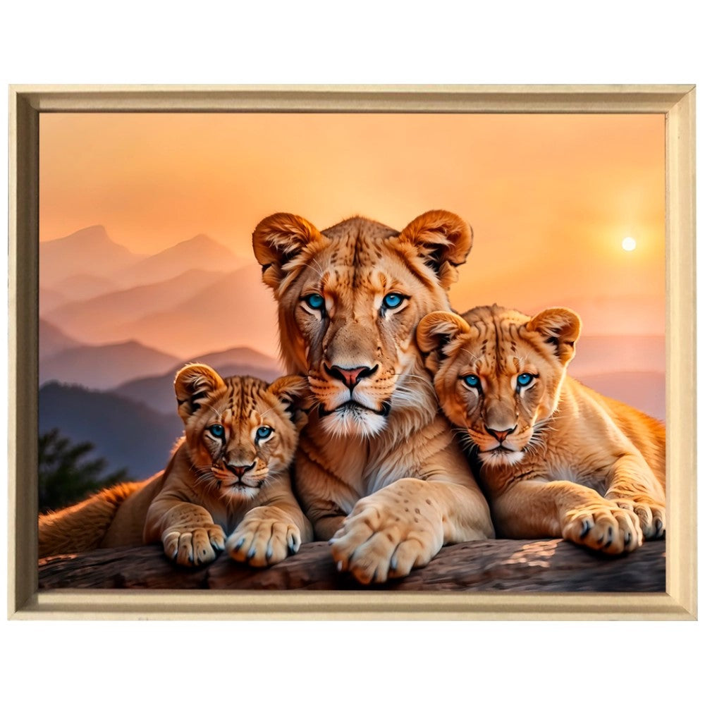 Quadro Leão Força Materna