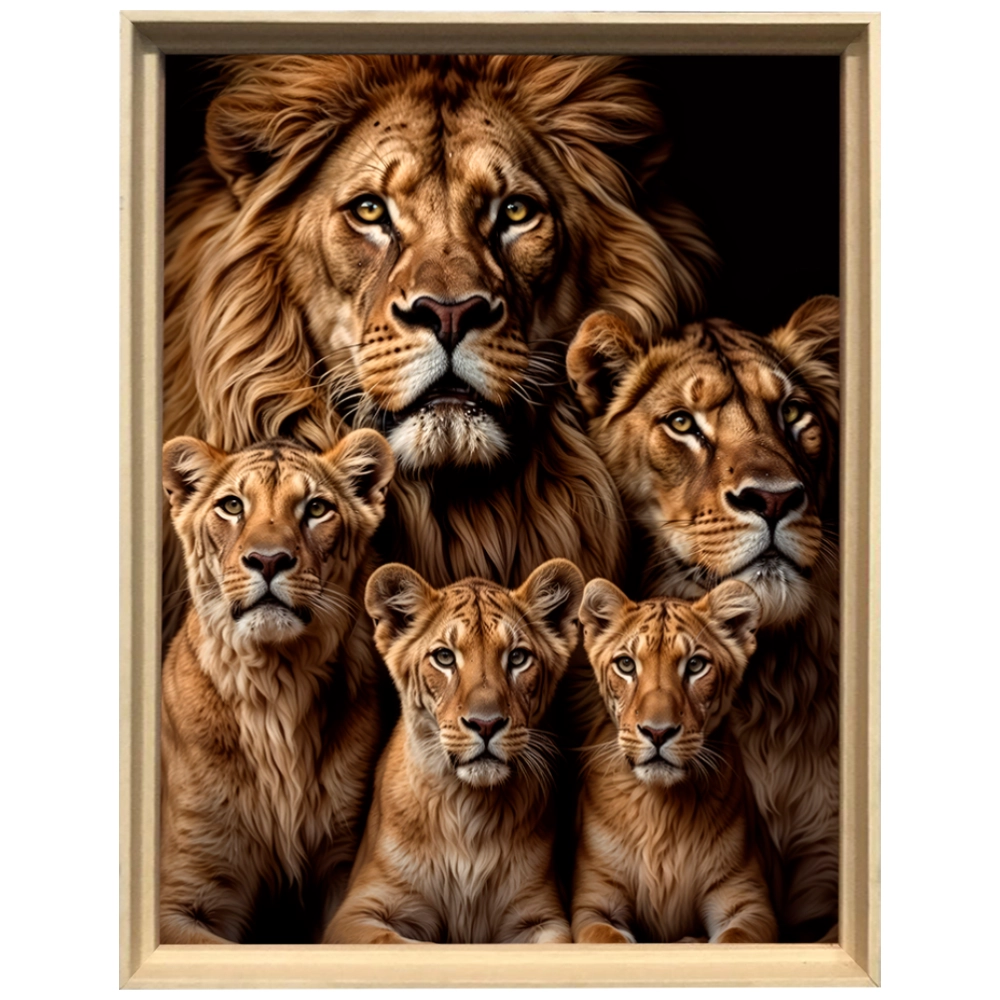 Quadro Leão Reino de Amor