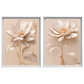 Kit 2 Quadros: Floral Elegância Dourado