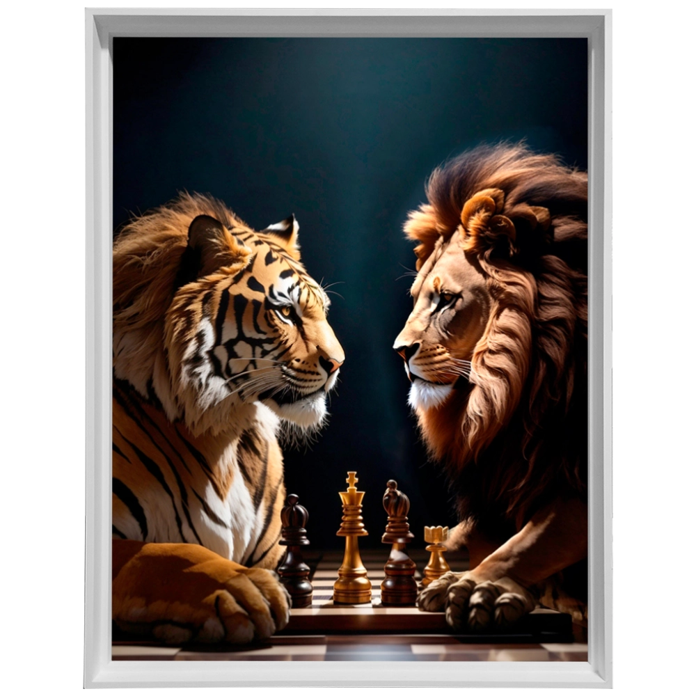 Quadro Leão Reis da Selva