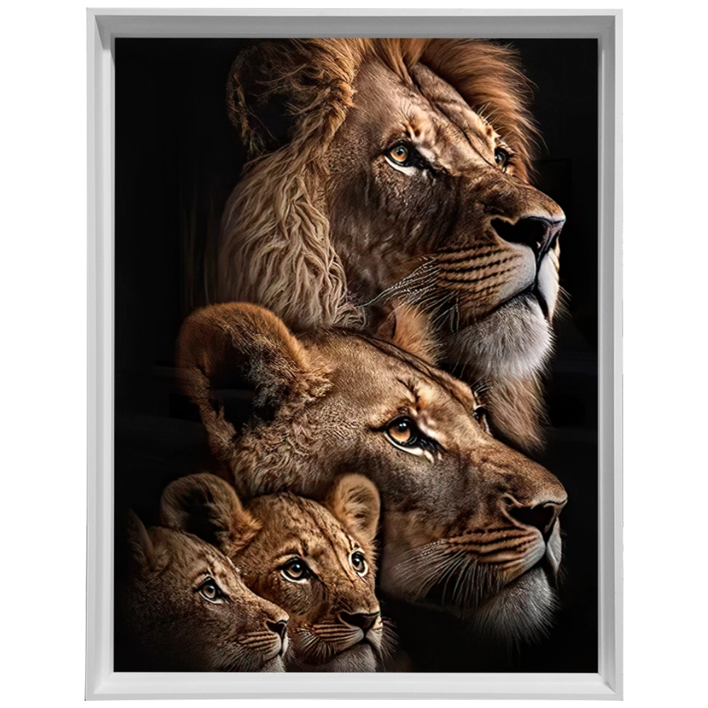 Quadro Leão Família Real