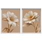 Kit 2 Quadros: Floral Terra Serena
