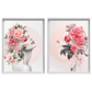 Kit 2 Quadros: Floral - Beleza e Delicadeza na Decoração