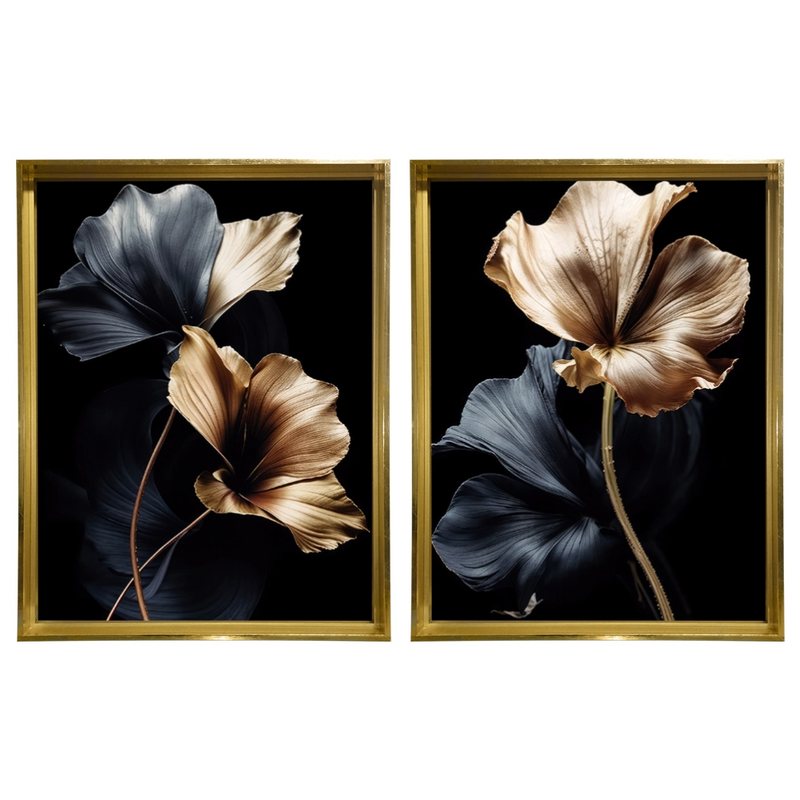 Kit 2 Quadros: Harmonia Noturna - 50x70