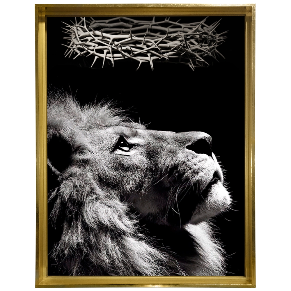 Quadro Leão Conexão Divina