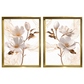 Kit 2 Quadros: Floral Elegância Fluida