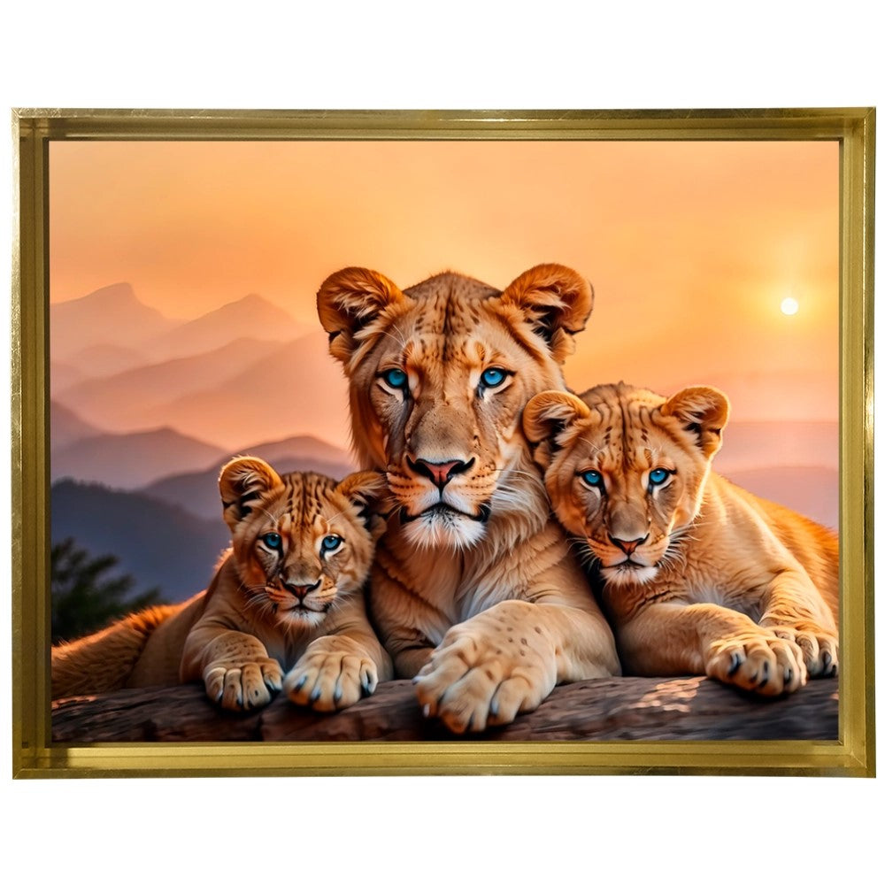 Quadro Leão Força Materna