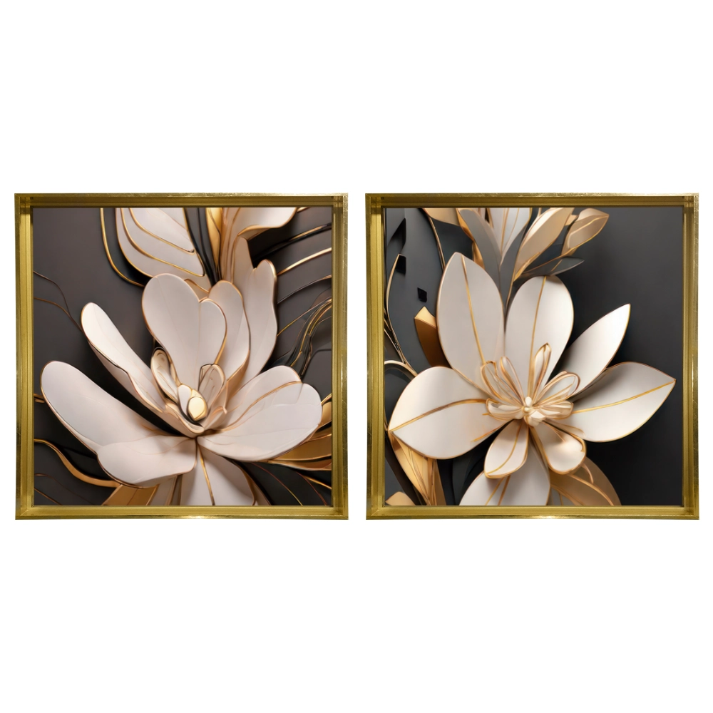 Kit 2 Quadros: Opulência Floral