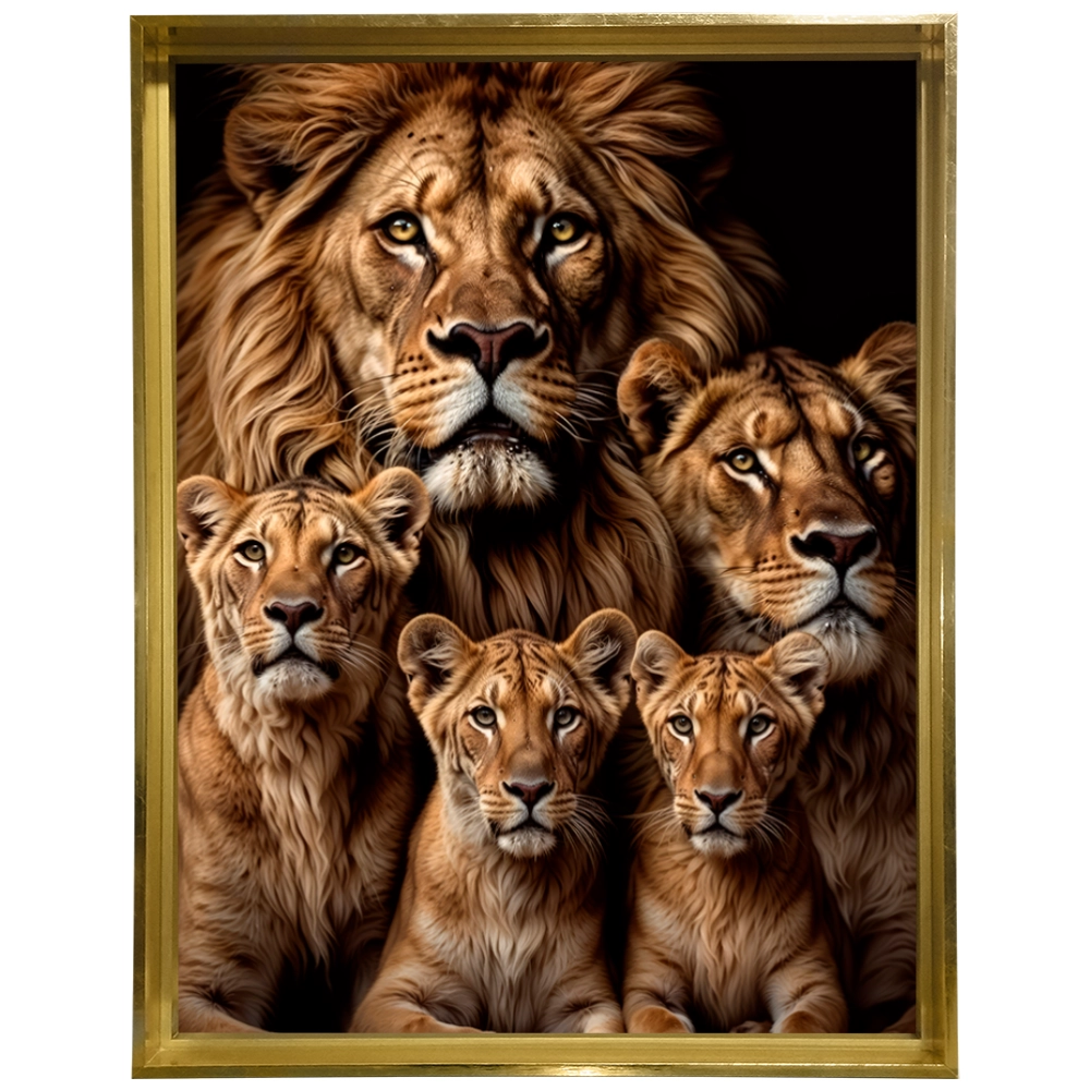 Quadro Leão Reino de Amor