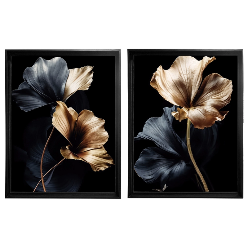 Kit 2 Quadros: Harmonia Noturna - 50x70