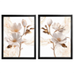 Kit 2 Quadros: Floral Elegância Fluida