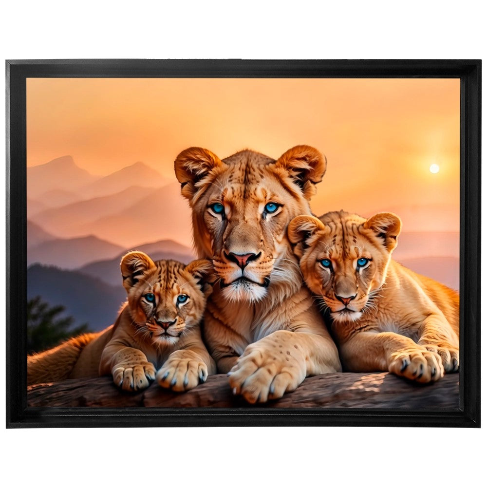 Quadro Leão Força Materna