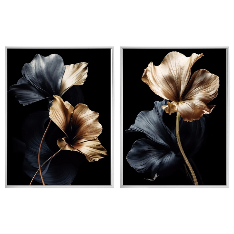Kit 2 Quadros: Harmonia Noturna - 50x70