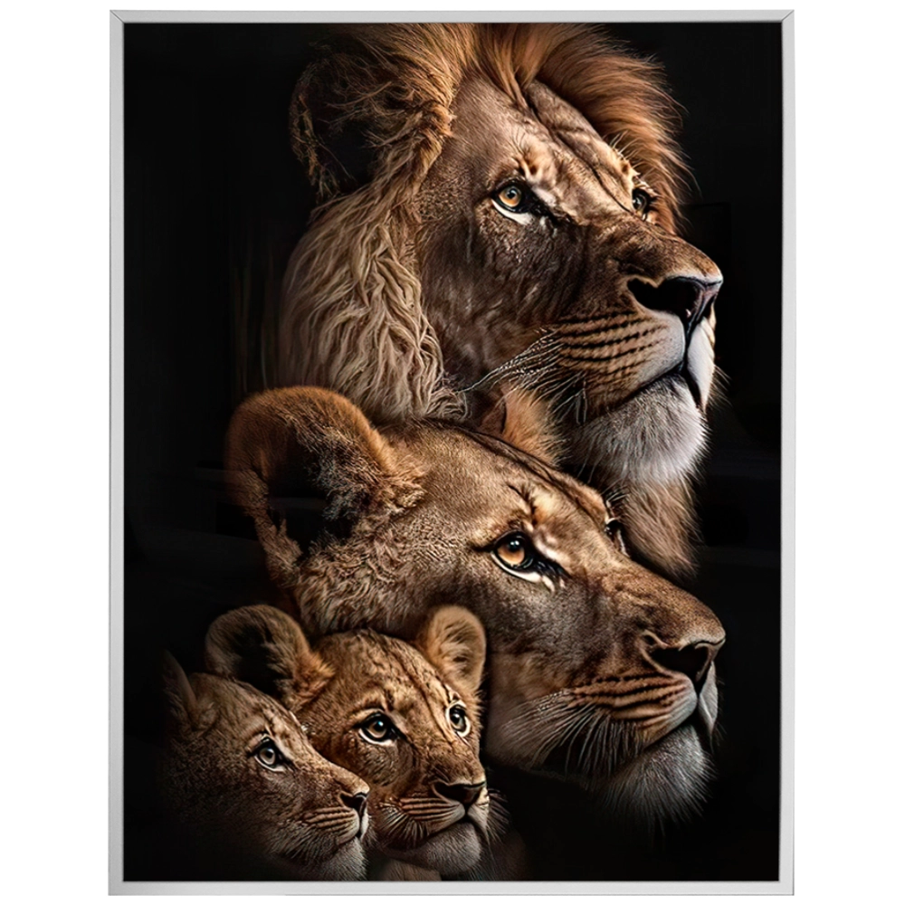 Quadro Leão Família Real