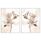 Kit 2 Quadros: Floral Elegância Fluida