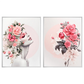 Kit 2 Quadros: Floral - Beleza e Delicadeza na Decoração