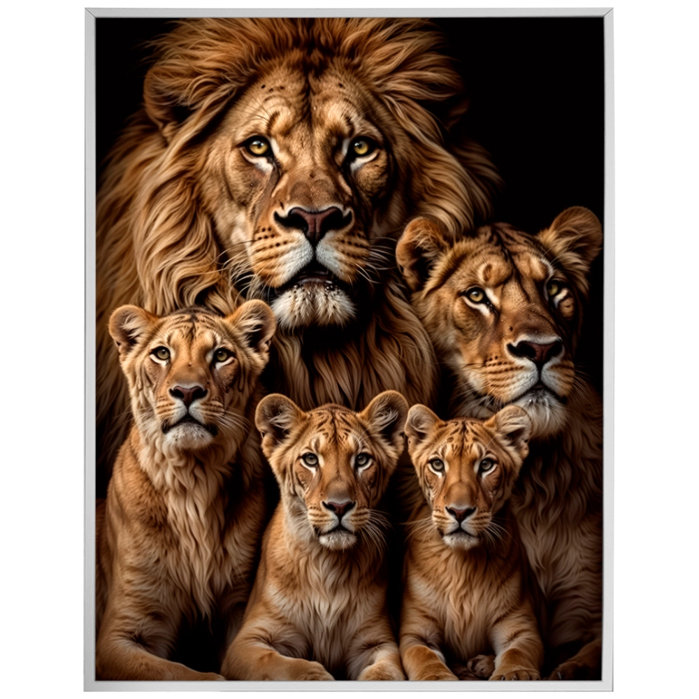 Quadro Leão Reino de Amor