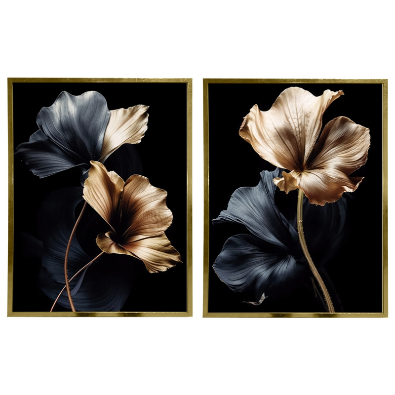 Kit 2 Quadros: Harmonia Noturna - 50x70