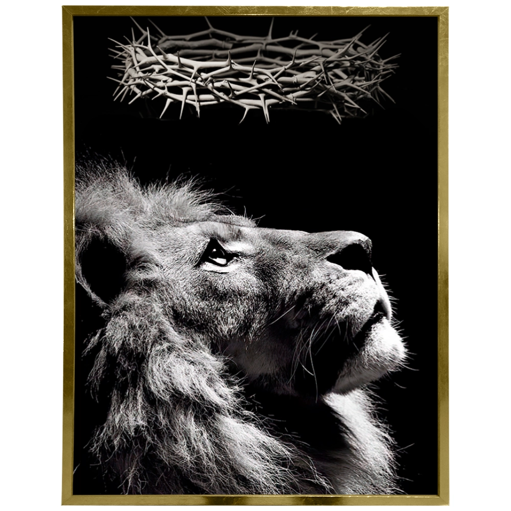 Quadro Leão Conexão Divina