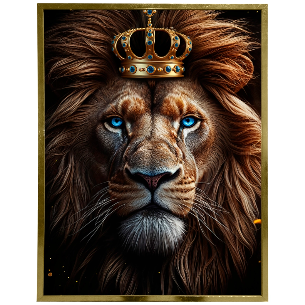 Quadro Leão Majestade Indomável