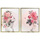 Kit 2 Quadros: Floral - Beleza e Delicadeza na Decoração