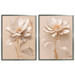 Kit 2 Quadros: Floral Elegância Dourado